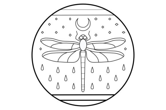 Download Dragonfly Rain Procreate Brush Stamp - Brush Collection