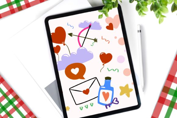 Download Heart Cute Stamps Brushes for Procreate - Brush Collection