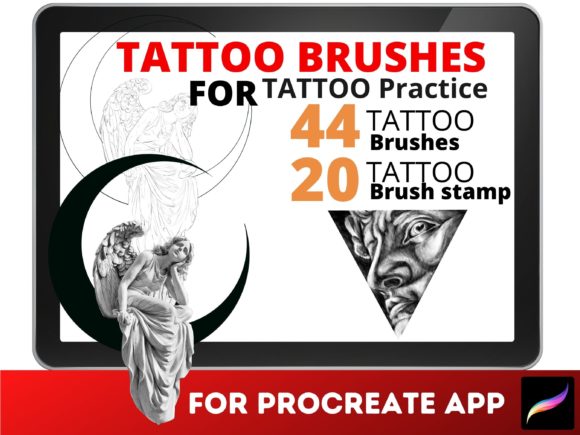 Download Tattoo Brushes Roman Tattoo Stencil - Brush Collection