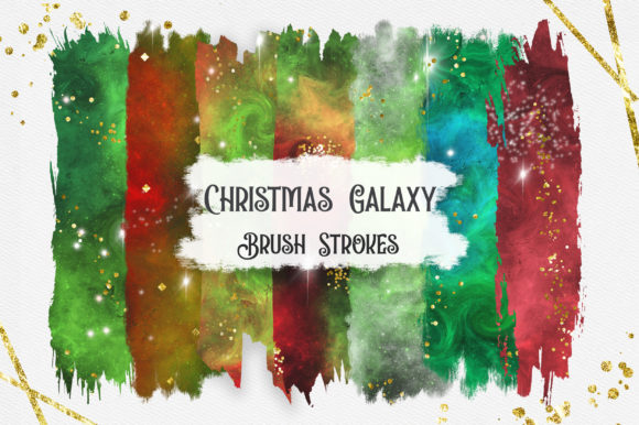 Download Christmas Galaxy Brush Strokes - Brush Collection