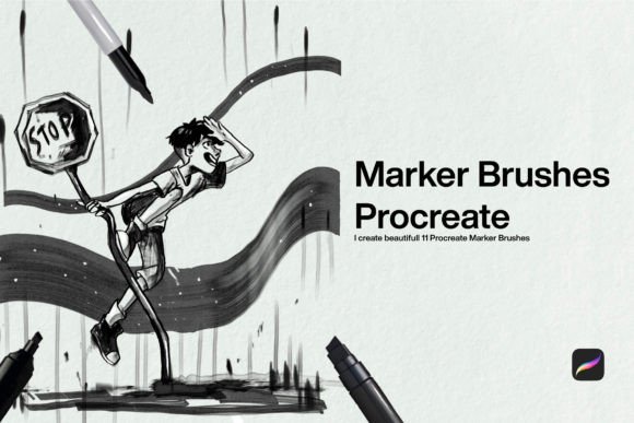 Download 10 Marker Brushes Procreate - Brush Collection