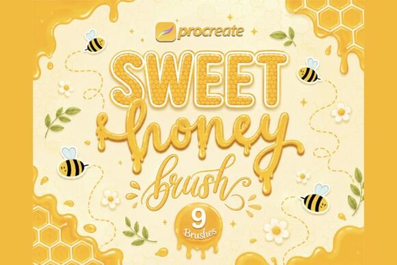 Download Procreate Honey Lettering Brushes - Brush Collection