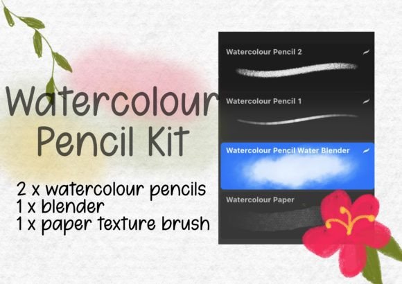 Download Procreate Watercolour Pencil Brush Kit - Brush Collection