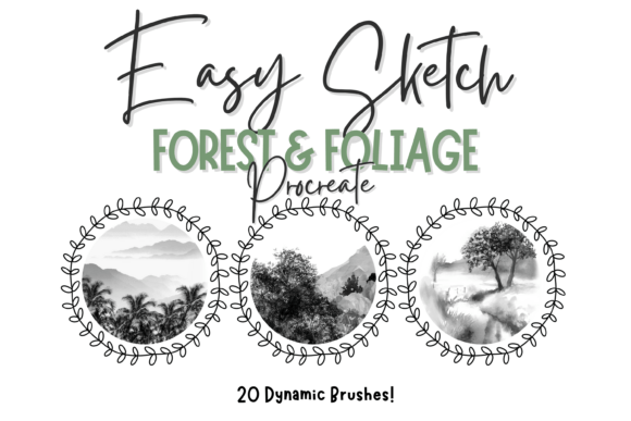 Download Forest Foliage Sketch Brushes Procreate - Brush Collection