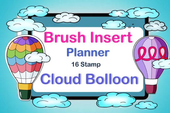 Download Stamp Cloud Balloon Brush Insert Planner - Brush Collection