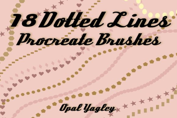 Download 18 Dotted Line Procreate Brushes - Brush Collection