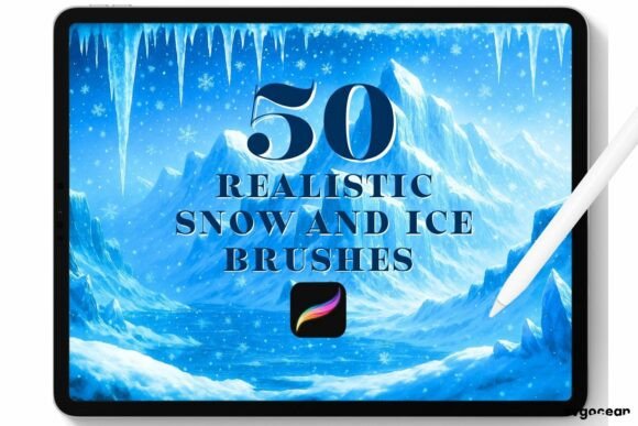 Download Snow and Ice Procreate Brushes - Brush Collection