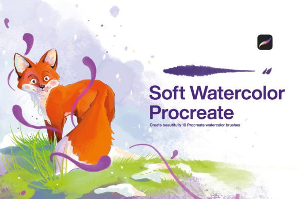 Download 10 Soft Watercolor Brushes Procreate - Brush Collection