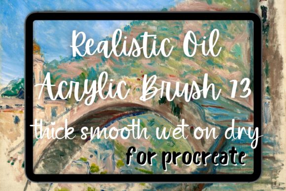 Download Procreate Oil Brush 73 Thick Smooth Wet - Brush Collection