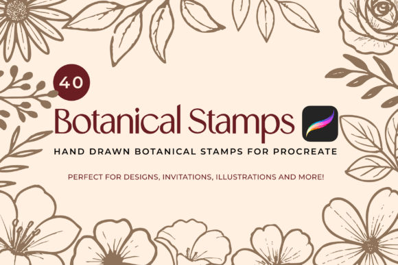 Download Hand-Drawn Botanical Procreate Brushes - Brush Collection