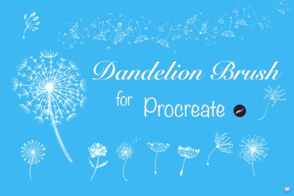 Download Procreate Brush Watercolor Dandelion - Brush Collection
