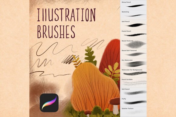 Download Illustration Brushes for Procreate - Brush Collection