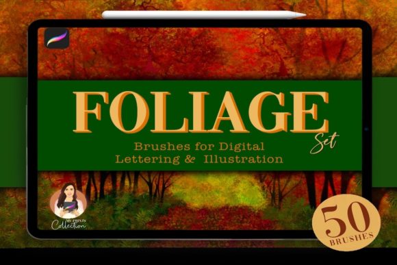 Download Foliage Procreate Brush Set | 50 Brushes - Brush Collection