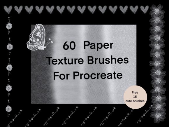 Download 60 Paper Texture Brushes  for Procreate - Brush Collection