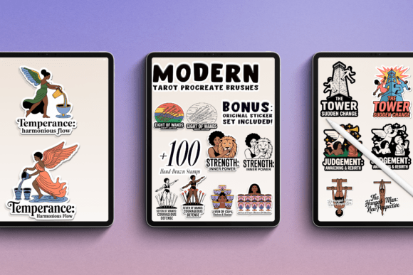 Download Modern Tarot Procreate Brushes - Brush Collection