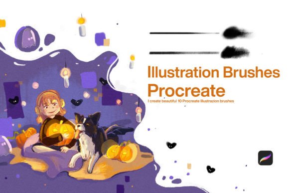 Download 10 Illustration Brushes Procreate - Brush Collection