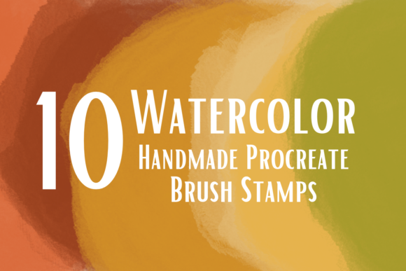 Download Watercolor Procreate Brush Stamps Set - Brush Collection