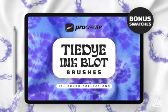 Download Procreate Tie Dye Ink Blot Brushes - Brush Collection