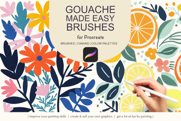 Download Gouache Procreate Brushes - Brush Collection