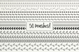 Download 50 Hand Drawn Brushes, Part 2 - AI - Brush Collection