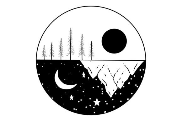 Download FlippedMountainSky Procreate Brush Stamp - Brush Collection