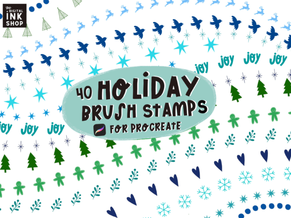 Download Winter Procreate Image Doodle Brushes - Brush Collection