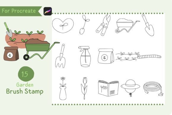 Download Procreate Brush Stamp Garden - Brush Collection