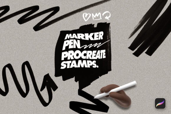 Download Marker Pen Procreate Stamp Brushes - Brush Collection