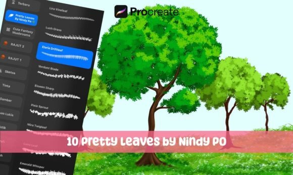 Download Procreate Brushes - Pretty Leaves - Brush Collection