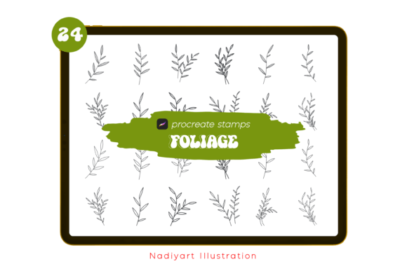 Download Foliage Procreate Stamp Brushes - Brush Collection