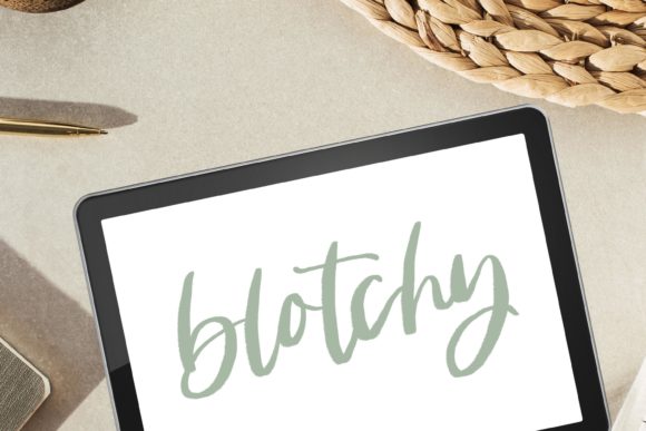Download Blotchy Procreate Lettering Brush - Brush Collection