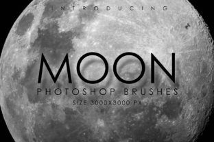 Download 32 Planetary Moon Brushes - Brush Collection