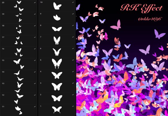 Download Butterfly Brushes Pack for PROCREATE - Brush Collection