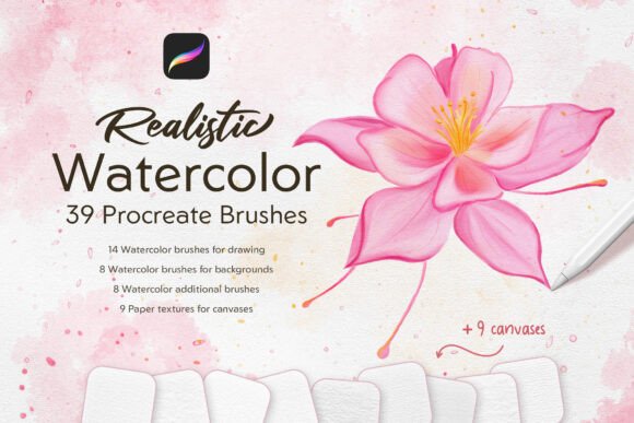 Download Realistic Watercolor Procreate Brushes - Brush Collection