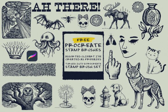 Download Procreate Illustration Stamp Brushes - Brush Collection