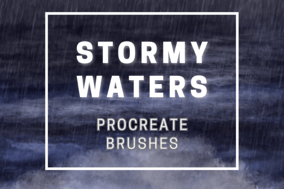 Download Stormy Waters Procreate Brushes X 22 - Brush Collection