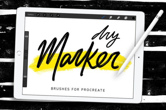 Download Dry Marker Procreate Brushes - Brush Collection