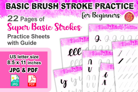 Download Beginners Basic Brush Stroke Worksheets - Brush Collection