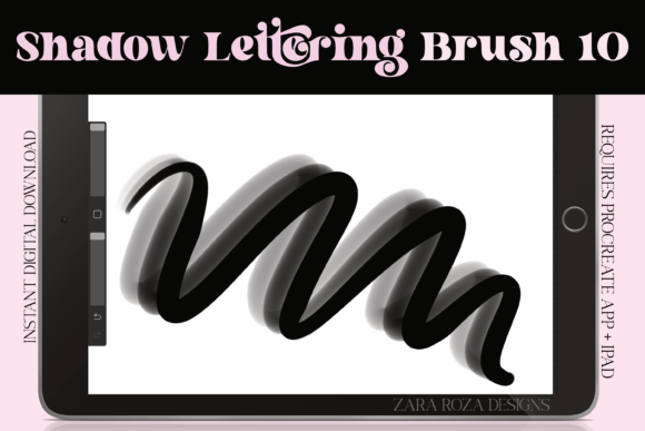 Download Procreate Shadow Lettering Brush 10 - Brush Collection