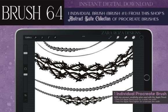 Download Procreate Brush #64 – Abstract Suite - Brush Collection