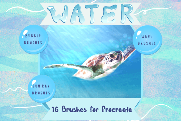 Download Procreate Water Brushes X 16 - Brush Collection