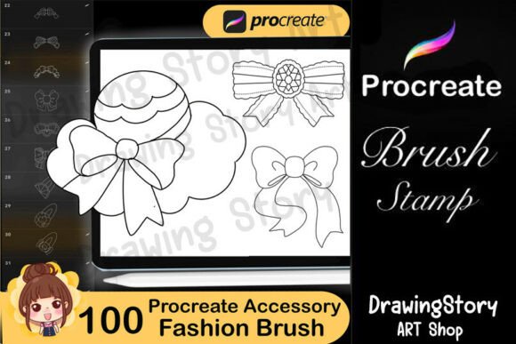 Download 100 Fashion Accessory Procreate Brushes - Brush Collection