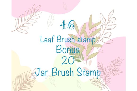 Download Procreate Brush Stamp Leaf and Bottles - Brush Collection