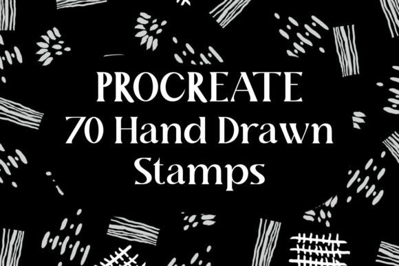 Download 70 Hand-Drawn Procreate Stamp Brushes - Brush Collection