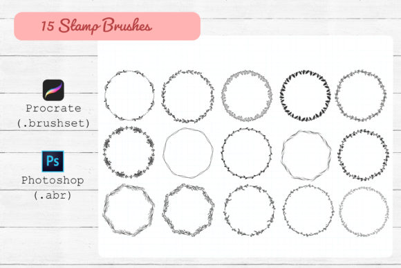 Download Procreate and Photoshop Stamp Brushes. - Brush Collection
