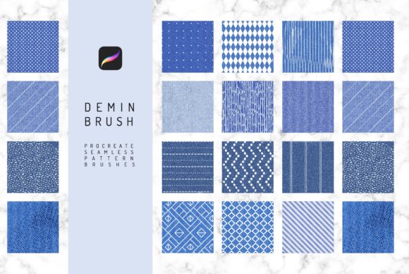 Download Denim Seamless Procreate Pattern Brush - Brush Collection