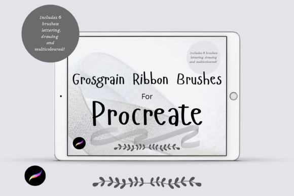 Download Grosgrain Ribbon Procreate Brushes X 6 - Brush Collection