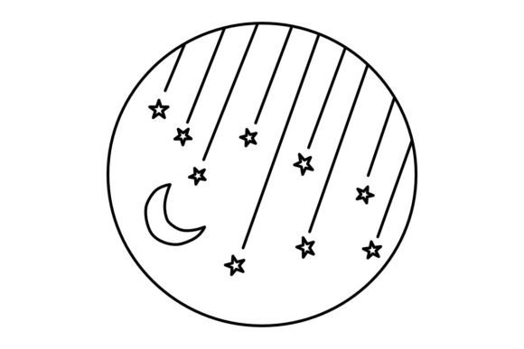 Download Moon and Stars Procreate Brush Stamp - Brush Collection