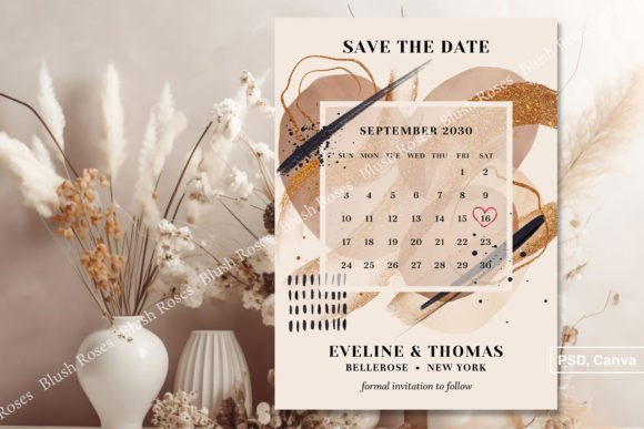 Download Chic Gold Glitter Brushes Save the Date - Brush Collection