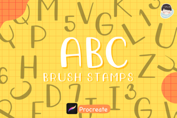Download 36 Alphabet Brush Stamps Procreate - Brush Collection